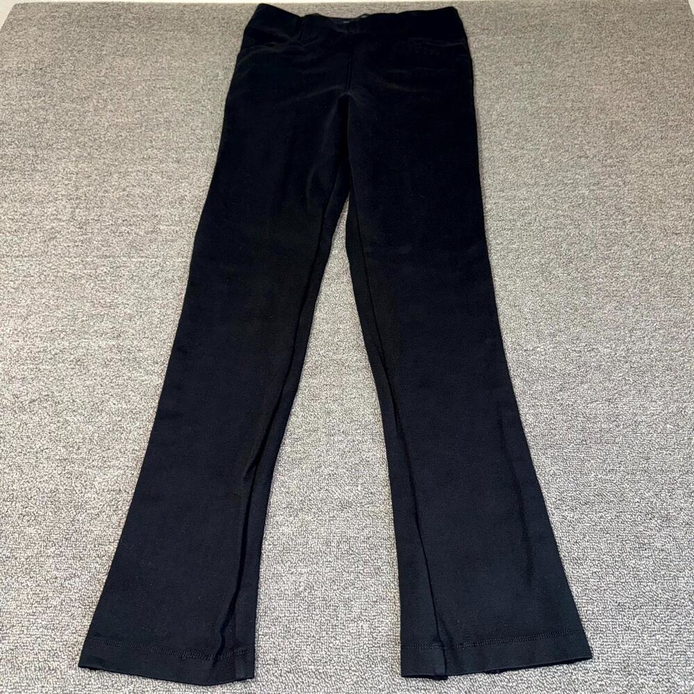 Maeve Anthropologie Pants Womens Small Black Stretch Slit Hem Casual Pull On